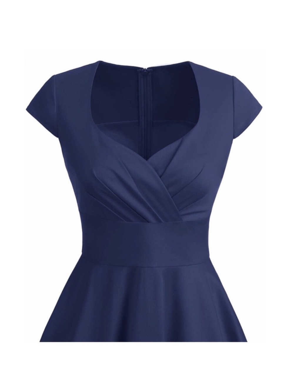Bbonlinedress 1950s Retro Swing Navy Party Dress Women's Size XL - Picture 4 of 11
